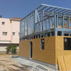 Construction Of A Two Story Steel Frame House Agios Athanasios Limassol